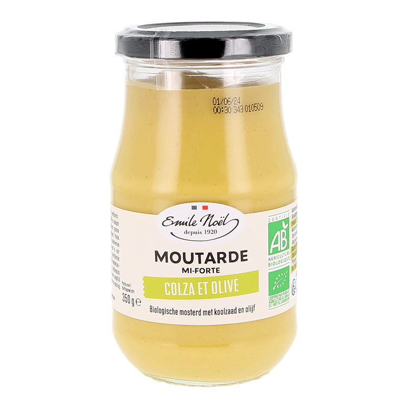 Moutarde mi-forte bio - 190 g
