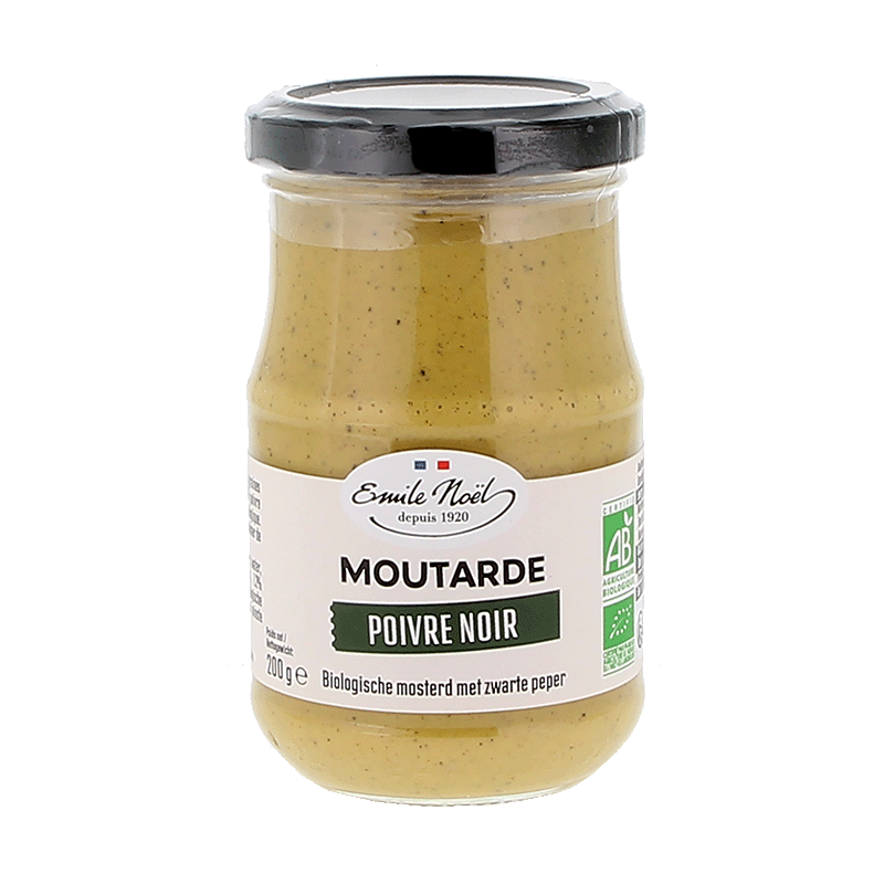 Moutarde poivre noir bio - 200 g