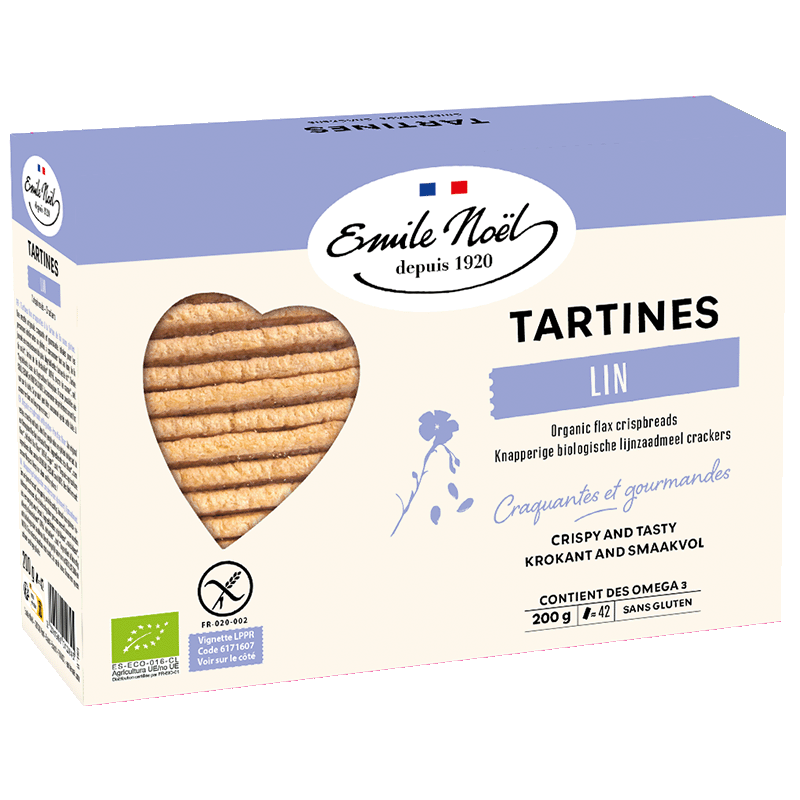 Tartines sans gluten lin bio - 200 g