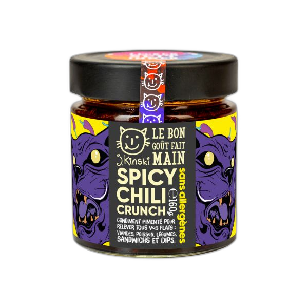 huile épicée crunchy bio (sans allergènes) - 160 g