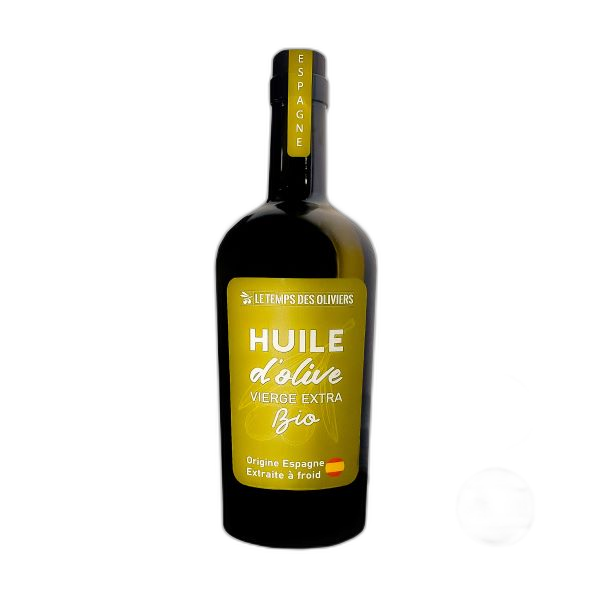 Huile d'olive vierge extra fruitée vert bio (origine Espagne) - 75 cL