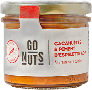 Tartinable cacahuètes piment d'espelette aop bio - 100 g