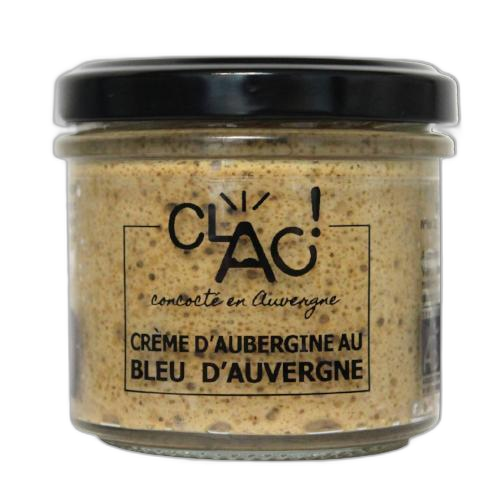Crème d'aubergine au bleu d'auvergne bio - 100 g