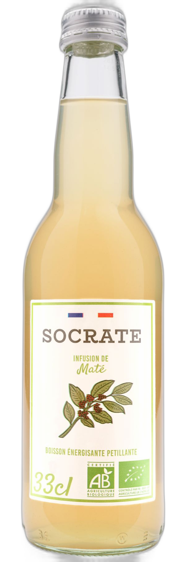 Infusion pétillante de maté (citron agrumes) - 33cL