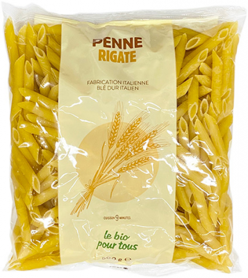 Penne rigate blanc origine italie - 500 g