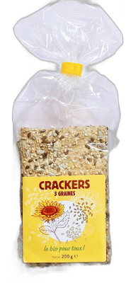 Crackers 3 graines origine pays-bas - 200 g