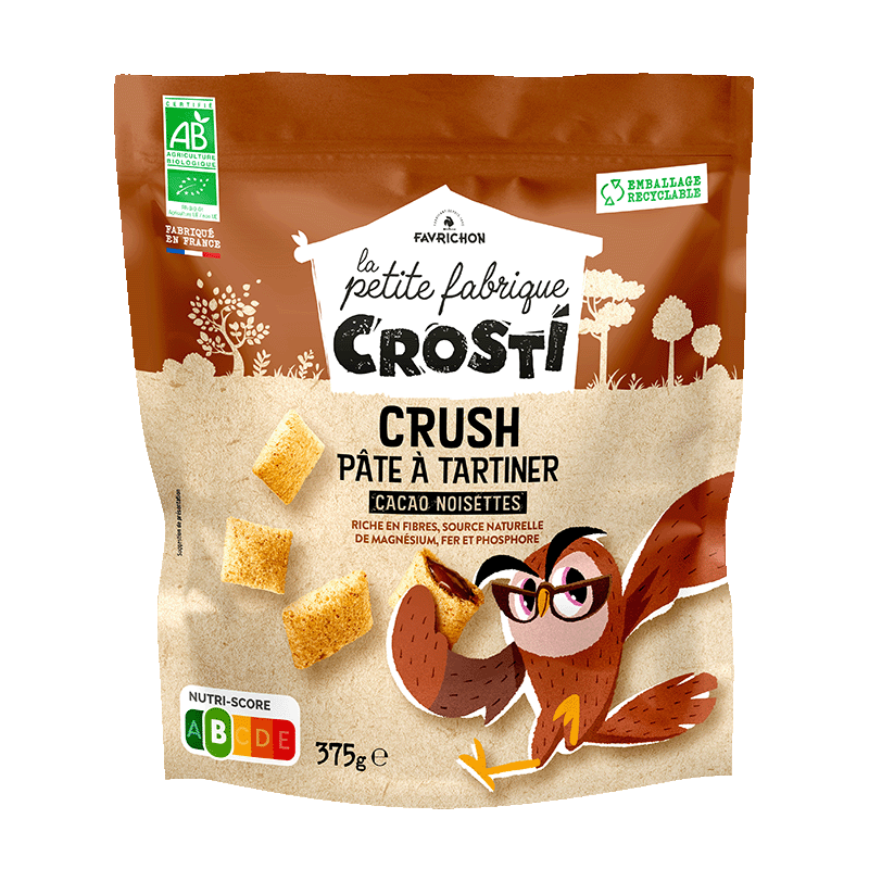 Crosti crush pâte à tartiner cacao noisettes - 375 g
