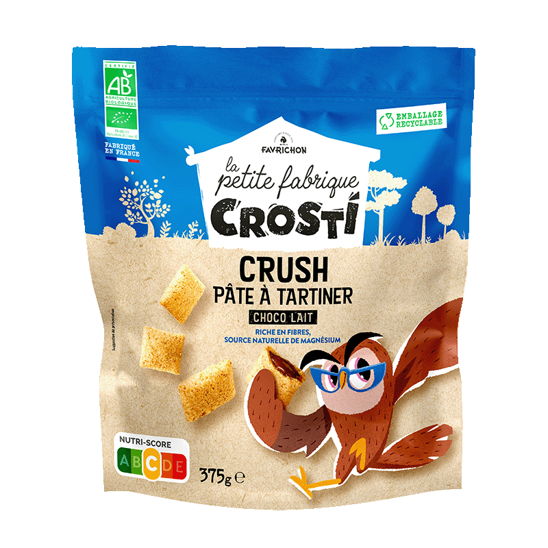 Crosti crush pâte à tartiner choco lait - 375 g