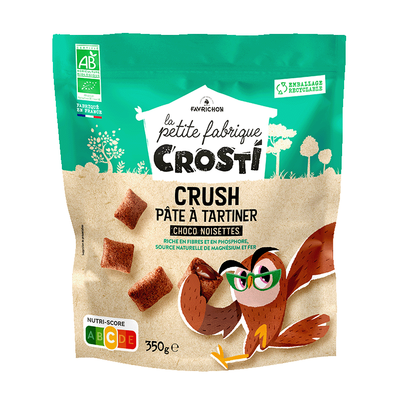 Crosti crush pâte à tartiner choco noisettes - 350 g