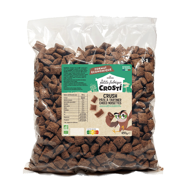 Crosti crush pâte à tartiner choco noisettes - 650 g