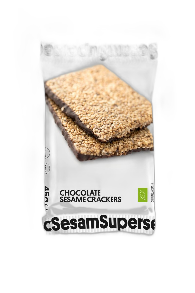 carrés sésame chocolat bio (prèt à vendre) - 45 g