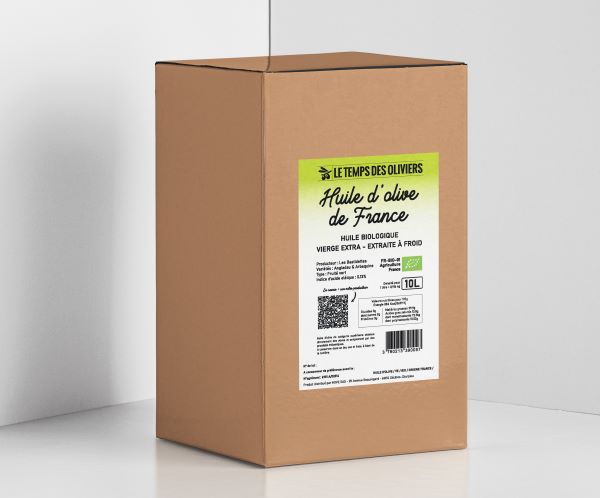 Huile d'olive vierge extra fruitée vert bio Vrac (origine France) - 10 L