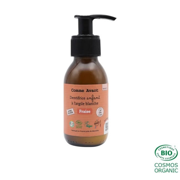 Dentifrice enfant à l'argile blanche - fraise - 90 ml