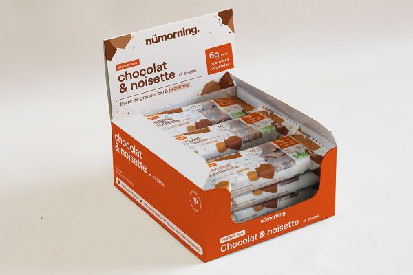 barre granola choco noisette bio (prèt à vendre) (origine france) - 40 g x 12