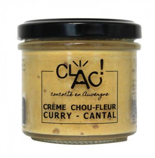 Crème de chou fleur curry et cantal bio - 100 g