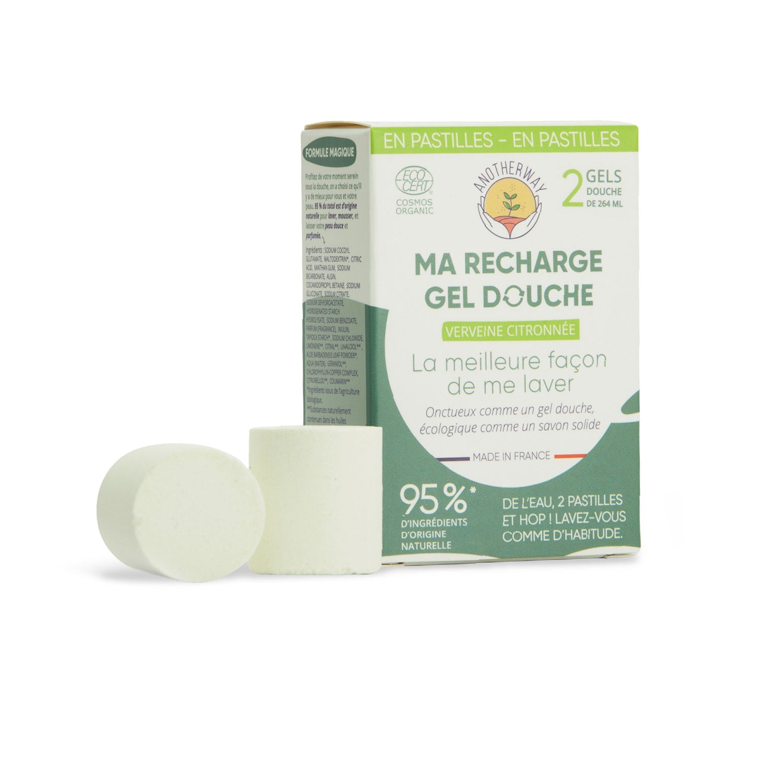Ma recharge Gel douche Verveine Citronnée - 4 pastilles