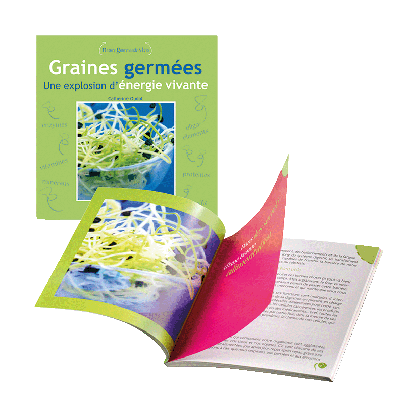 Livre les graines germées - une explosion d'énergie vivante de C.Oudot
