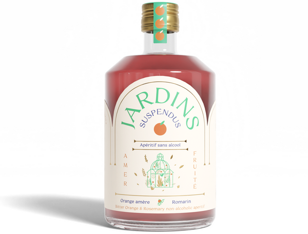 Apéritif sans alcool bio jardins suspendus (orange amère & romarin) - 70 cL
