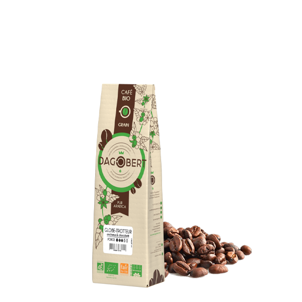 Mélange globe-trotteur 100% arabica, bio et équitable - grains - 250 g