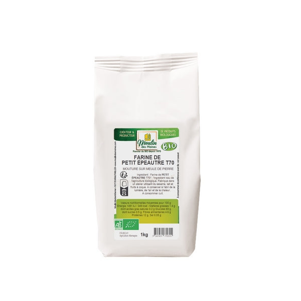 Farine de petit épeautre t70 meule de pierre bio (origine UE) - 1 kg