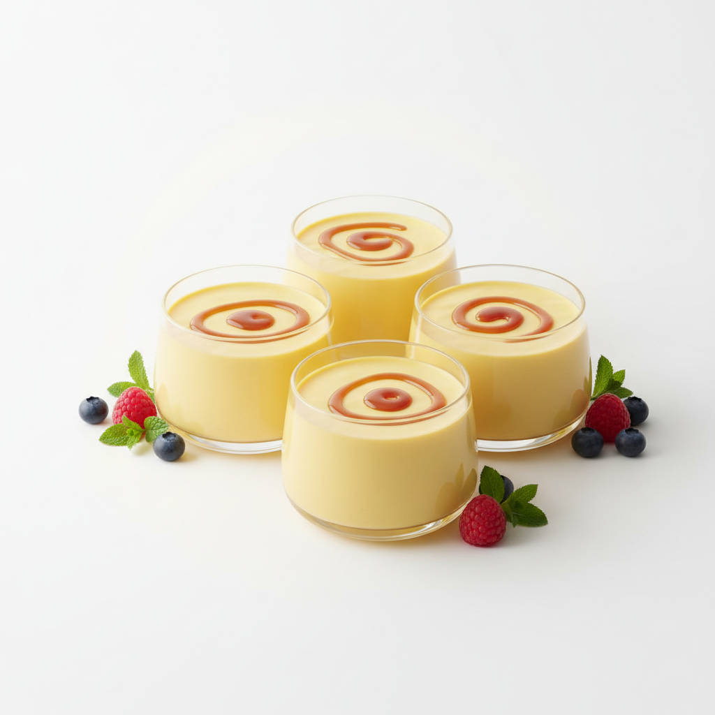 Flan aux oeufs sans sucre bio 4 parts