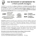Contre étiquette gel nettoyant et détartrant wc à l'huile essentielle d'eucalyptus bib 10L - lot de 50