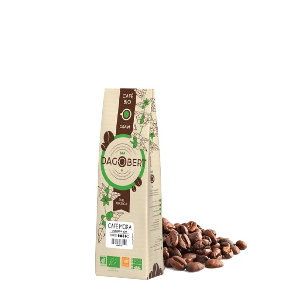 M√©lange caf√© moka Guji 100% arabica, bio et √©quitable - grains (origine Ethiopie) - 250 g