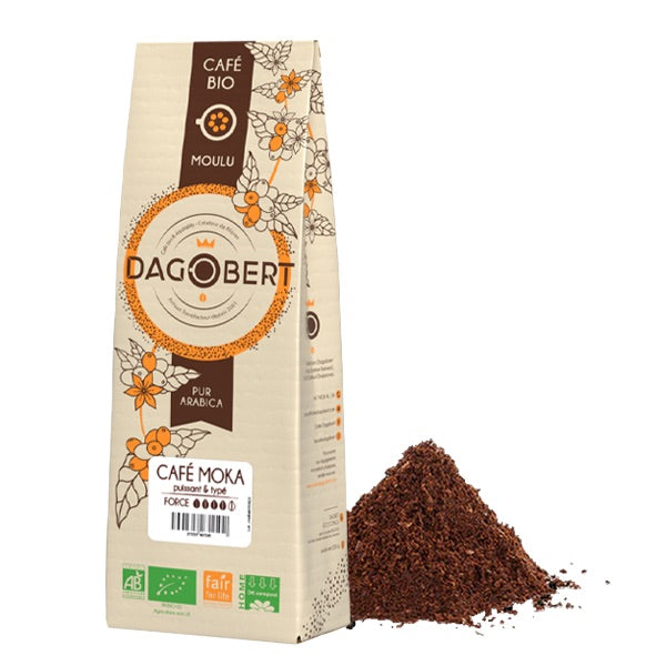 Mélange café moka Guji 100% arabica, bio et équitable - moulu (origine Ethiopie) - 1 Kg