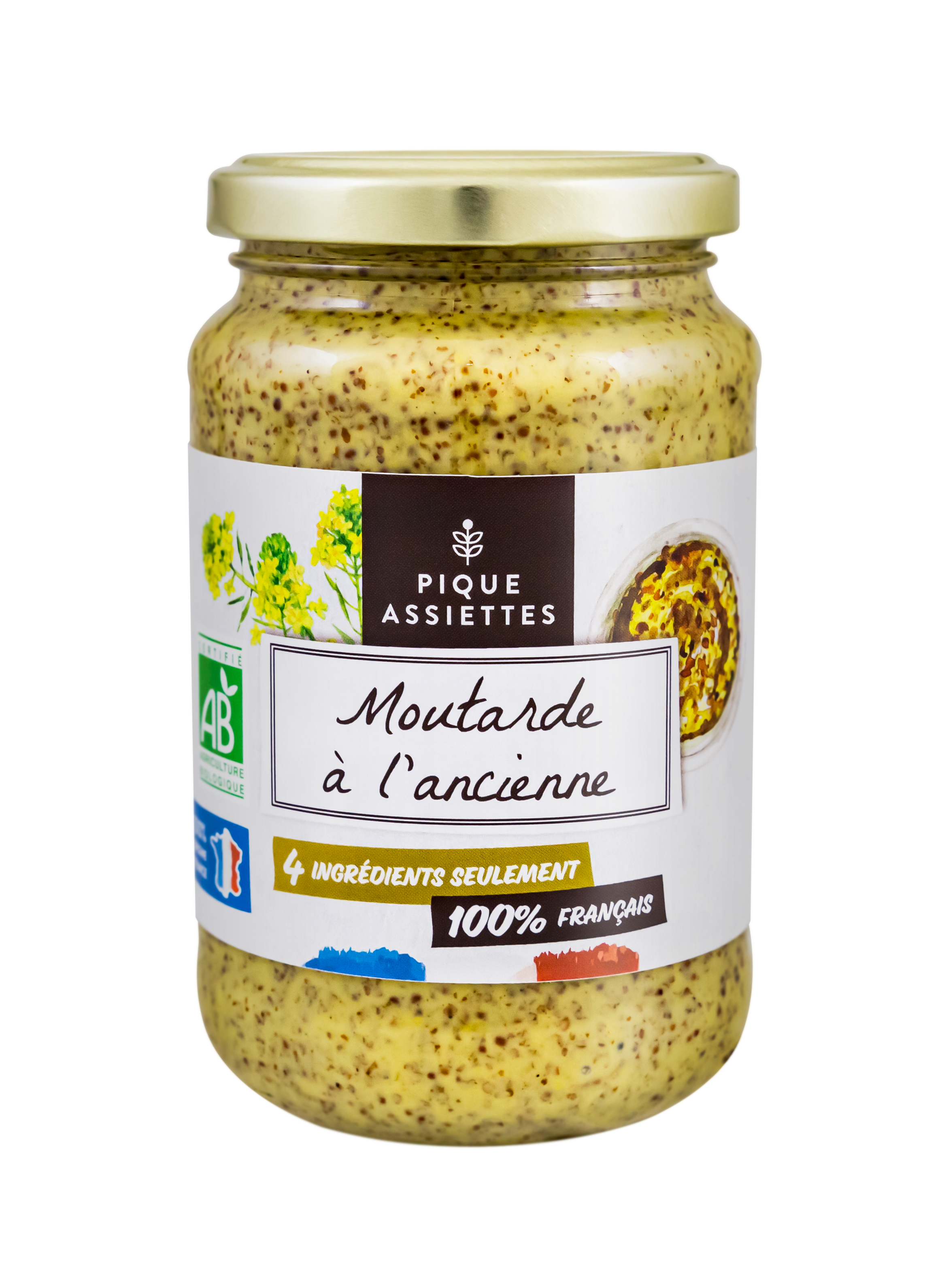 Moutarde à l'ancienne bio - 350 g