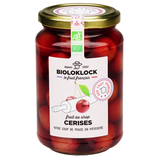Cerises bio au sirop (origine France) - 400 g