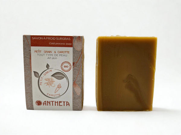 Savon petit grain bigarade carotte (toutes peaux) - 100 g