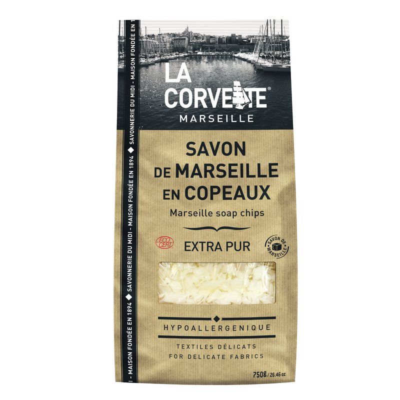 Sachet de savon de marseille en copeaux extra pur - 750 g