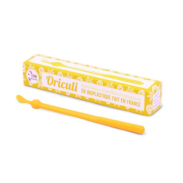 Oriculi en bioplastique jaune
