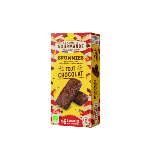 Brownies bio tout chocolat  - 150 g