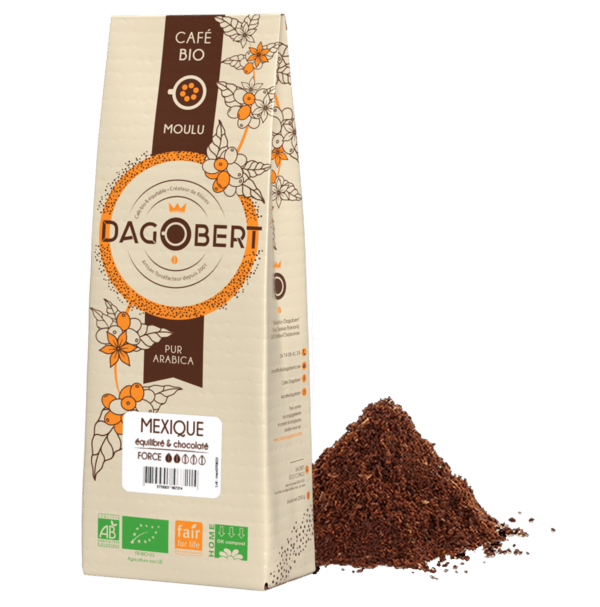 Mexique 100 % arabica, bio, équitable moulu - 1 Kg