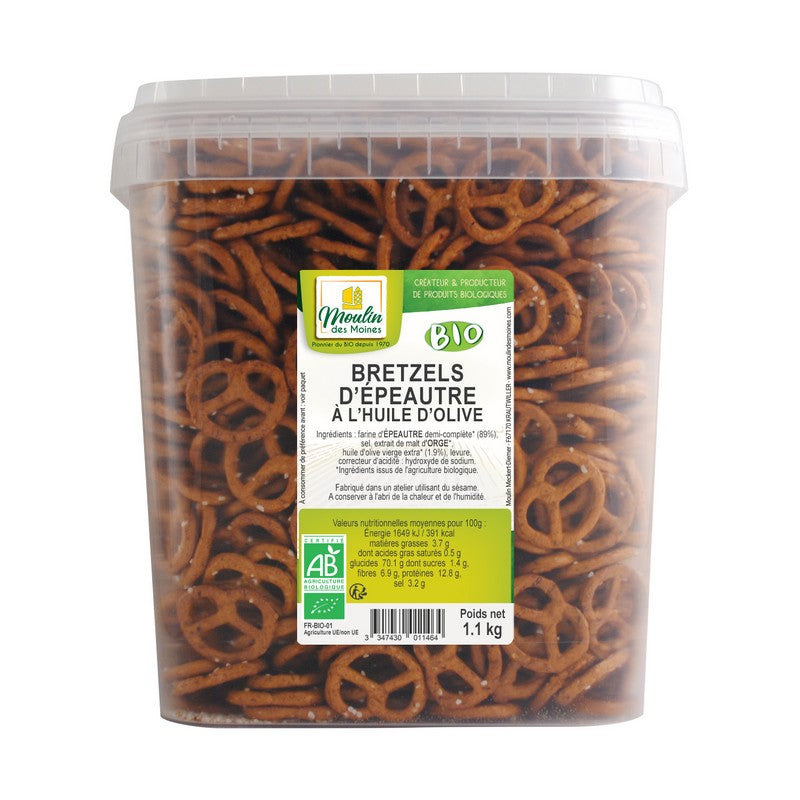 Bretzels d'épeautre bio Vrac - 1,1 kg