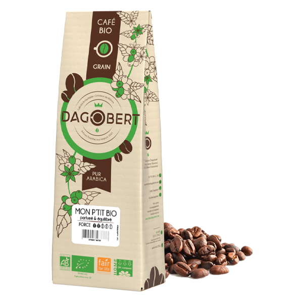 Mon p'tit bio 100% arabica bio - grains - 1 kg