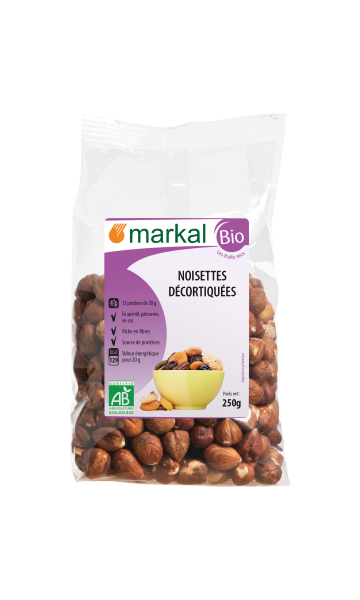 Noisettes décortiquées bio (origine Turquie) - 250 g