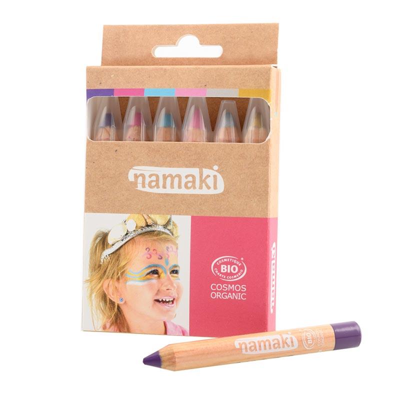 Kit 6 crayons de maquillage mondes enchantés