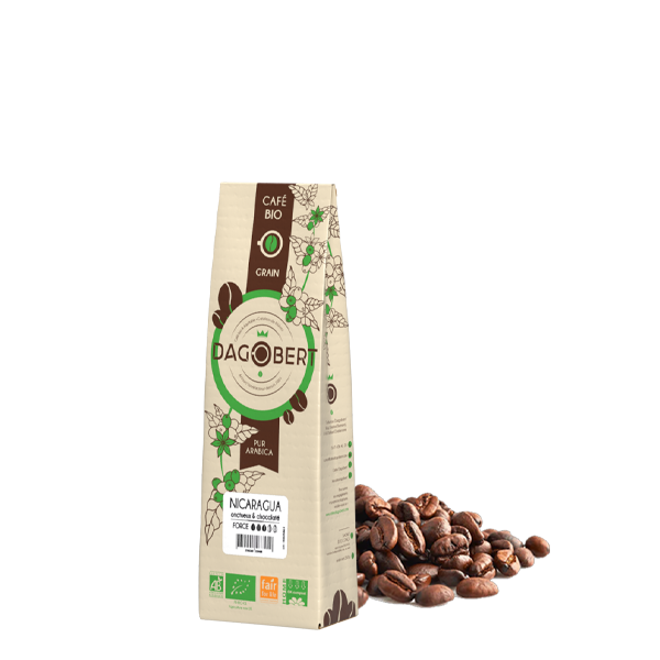 Nicaragua 100% arabica, bio et équitable - grains - 250 g