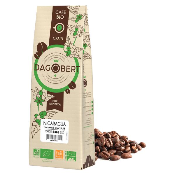 Nicaragua 100% arabica, bio et √©quitable - grains - 1 kg