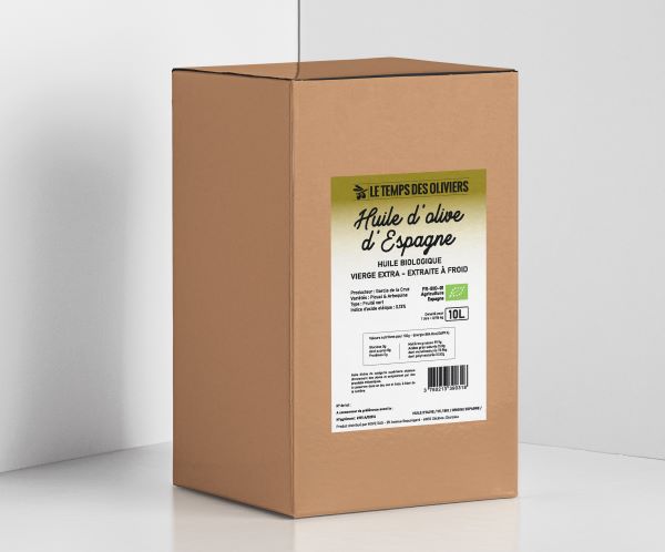 Huile d'olive vierge extra fruitée vert bio Vrac (origine Espagne) - 10 L