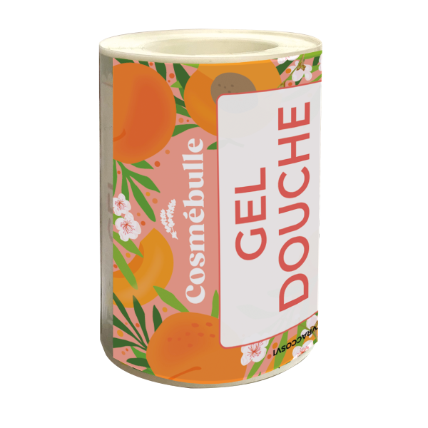 Gel douche abricot vrac (étiquettes)  x 50
