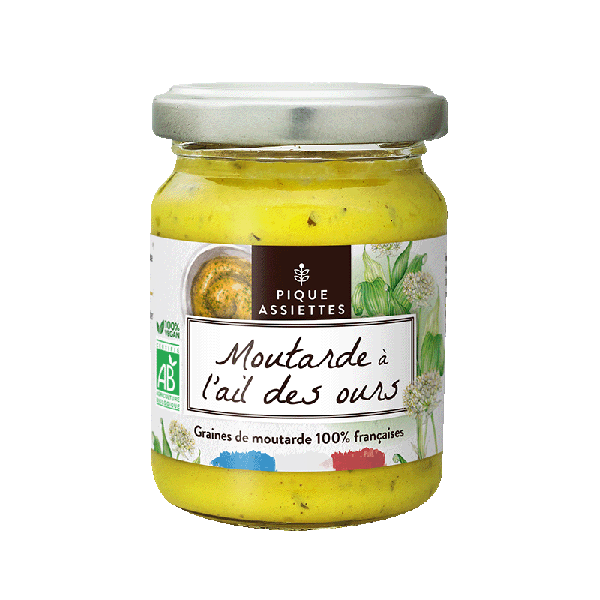 Moutarde à l'ail des ours 100% graines françaises bio - 125 g