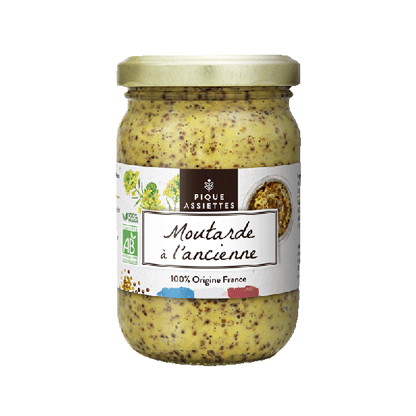 Moutarde à l'ancienne 100% origine France bio - 200 g