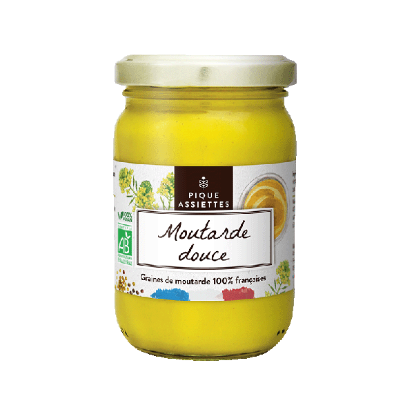 Moutarde douce bio 100% graines françaises bio - 200 g