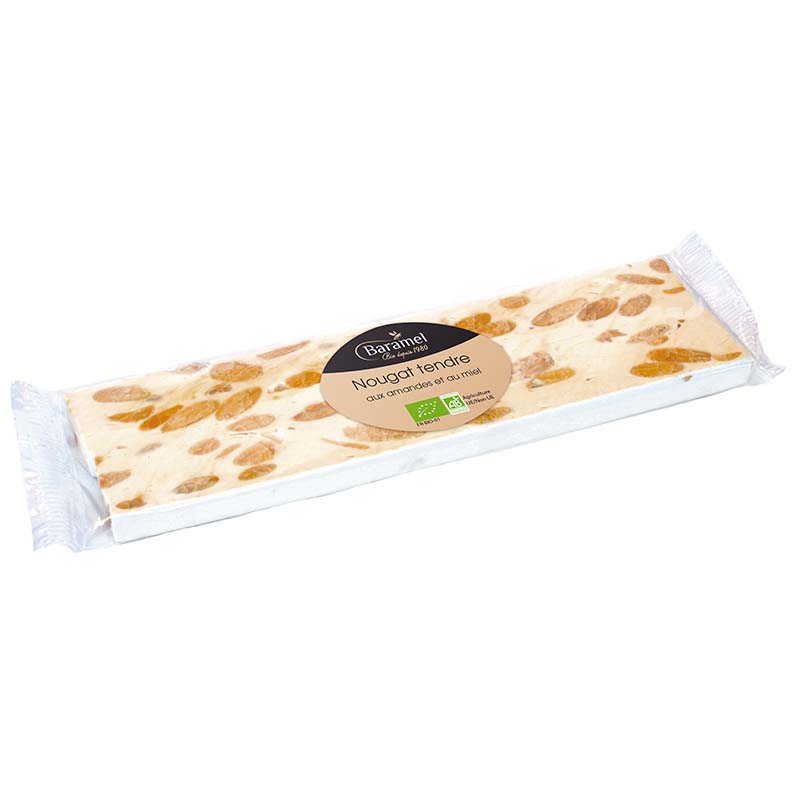 Nougat tendre de Montélimar bio en barre (france) - 50 g