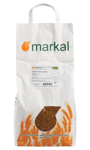 Graines de lin doré bio Vrac (origine Hors UE) - 3 kg