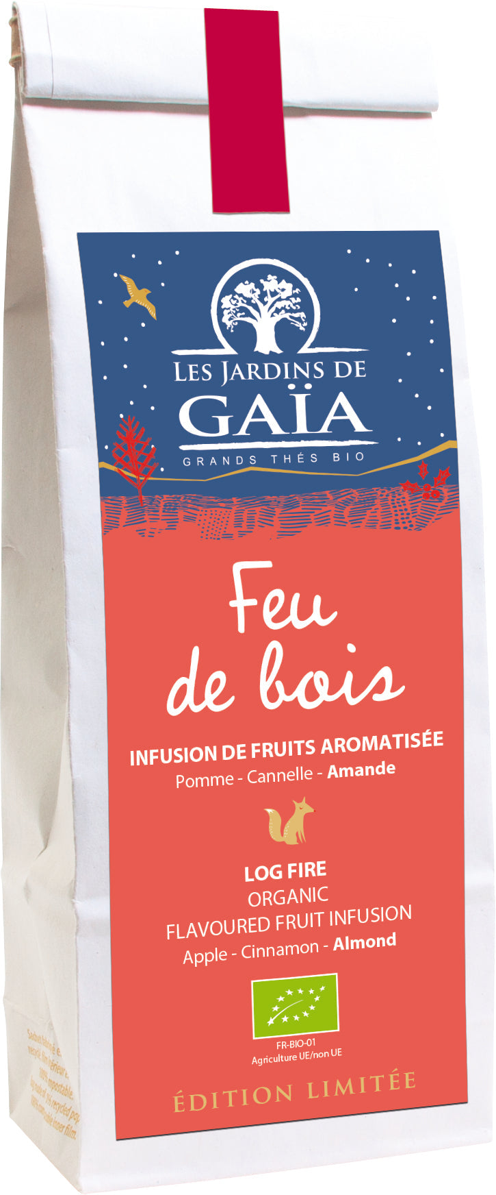 Tisane de fruits bio feu de bois (cannelle amande) - 100 g