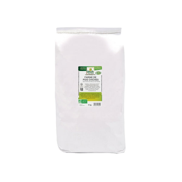 Farine de pois chiche meule de pierre bio Vrac (origine Turquie, Italie, France) - 5 kg